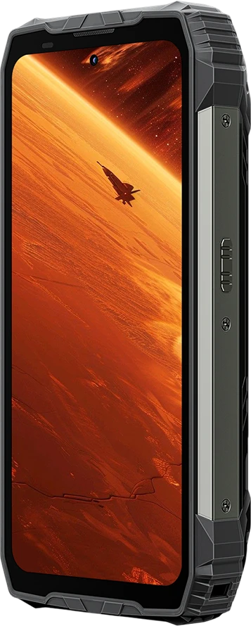 „Blackview XPLORE 2“ tvirtas telefonas, 6,73 colio, AMOLED, 3200x1440, 120 Hz, 12/256 GB, MT 8300, aštuonių branduolių procesorius, 3,35 GHz, 50 MP, priekinė kamera, 50+20 MP, galinė kamera, naktinio matymo funkcija, 457 lm, TUV silpno apšvietimo klasė, Mėlyna apšvietimo sertifikavimas, UL94 HB, WiFi6E nuo -20 iki +60, 20000 mAh, MIL-STD-810H, Juodas