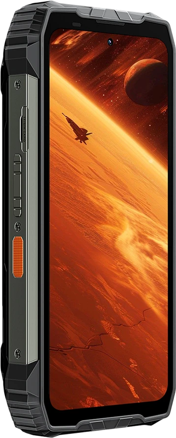 „Blackview XPLORE 2“ tvirtas telefonas, 6,73 colio, AMOLED, 3200x1440, 120 Hz, 12/256 GB, MT 8300, aštuonių branduolių procesorius, 3,35 GHz, 50 MP, priekinė kamera, 50+20 MP, galinė kamera, naktinio matymo funkcija, 457 lm, TUV silpno apšvietimo klasė, Mėlyna apšvietimo sertifikavimas, UL94 HB, WiFi6E nuo -20 iki +60, 20000 mAh, MIL-STD-810H, Juodas