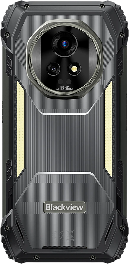 „Blackview XPLORE 2“ tvirtas telefonas, 6,73 colio, AMOLED, 3200x1440, 120 Hz, 12/256 GB, MT 8300, aštuonių branduolių procesorius, 3,35 GHz, 50 MP, priekinė kamera, 50+20 MP, galinė kamera, naktinio matymo funkcija, 457 lm, TUV silpno apšvietimo klasė, Mėlyna apšvietimo sertifikavimas, UL94 HB, WiFi6E nuo -20 iki +60, 20000 mAh, MIL-STD-810H, Juodas