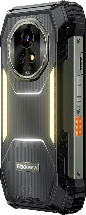 Blackview XPLORE 2 Satellite Rugged Phone 5G 6.73 inch AMOLED 3200x1440 120Hz 12+256GB MT 8300 Octa-Core 3.35GHz 50MP Front 50+20MP Rear Cam Night Vision WiFi6 BT5.4 20000mAh 120W Gorilla Glass 5 MIL-STD-810H Android 15,Juodas