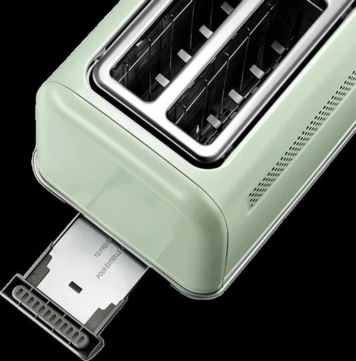 BUYDEEM 2 gabalėlių skrudintuvas, modelis DT620E, spalva Cozy Greenish, EU