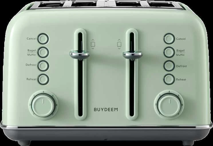 BUYDEEM 4 riekelių skrudintuvas, modelis DT640E, spalva „Cozy Greenish“, ES