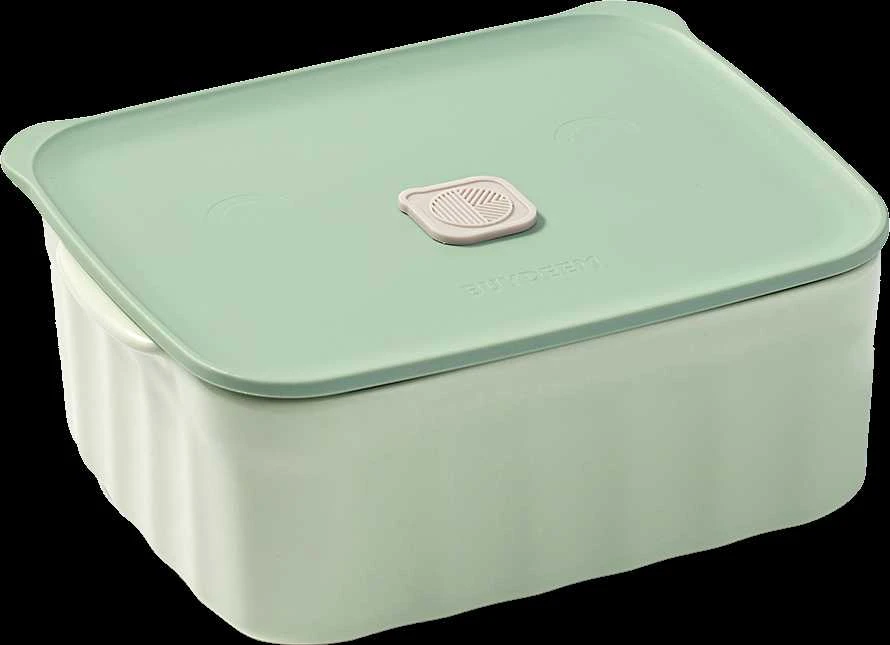 BUYDEEM Bento Lunch Box 810 ml, modelis CT1006, spalva Cozy Greenish