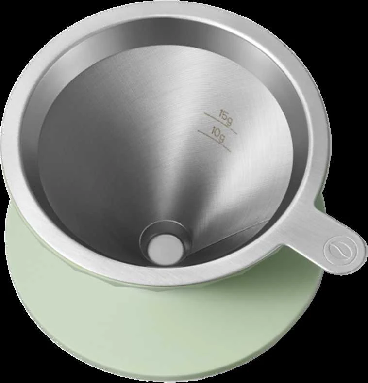 BUYDEEM kavos filtras, modelis CD1024, spalva „Cozy Greenish“