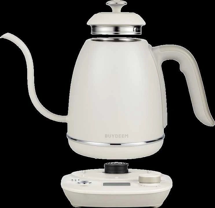 Cocinare BUYDEEM elektrinis „Gooseneck“ kavos virimo aparatas „Virdulys“, modelis K821, spalva „Oat Baltas EU“