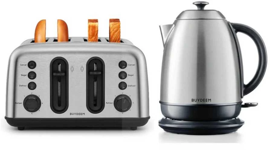 BUYDEEM elektrinis virdulys, modelis K640E, spalva Nerūdijančio plieno, ES