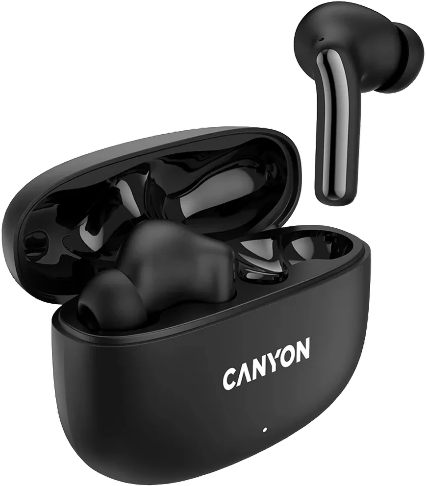 Canyon OnGo 9 ausinės su atidarytu dėklu