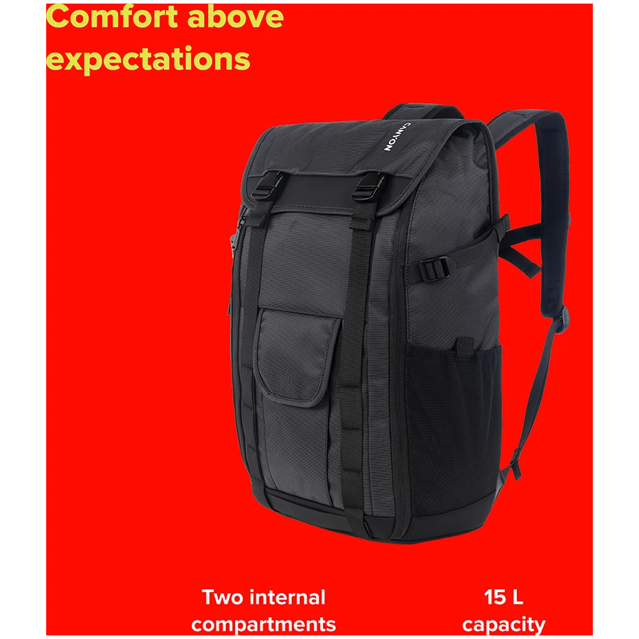 CANYON kuprinė BPA-5 Urban 15.6'' 15L Juodas