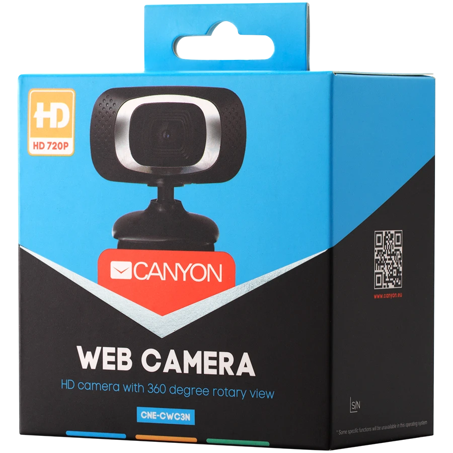 HD internetinė kamera vaizdo skambučiams ir konferencijoms Canyon C3, su mikrofonu