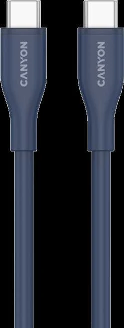 CANYON kabelis CC60SC10 C-C 60W 1m Silicis Tamsiai mėlynas
