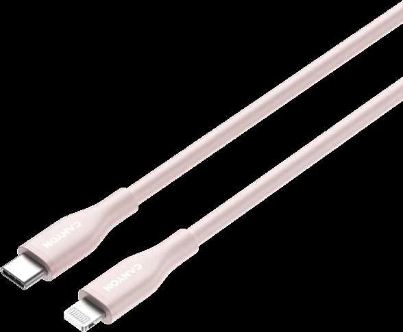 CANYON kabelis CLNM60 C-L 60W MFI 1m Silicon Rožinė
