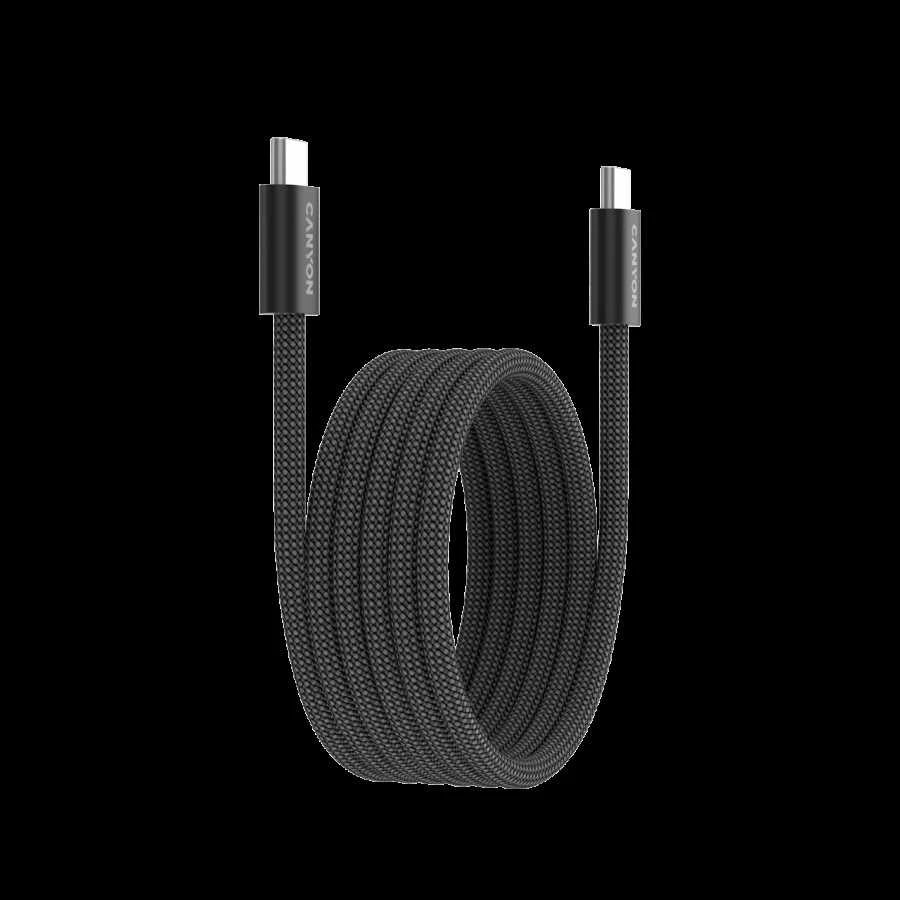 CANYON kabelis OnWire 60MG C-C 60W magnetinis pintas 1m Juodas