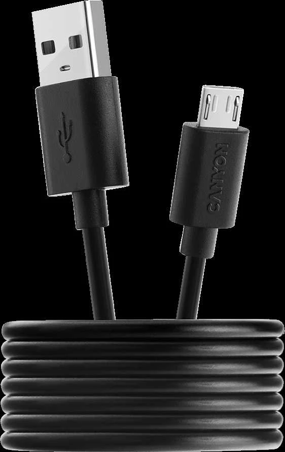 CANYON laidas UM-1 MicroUSB 5W 1m Juodas