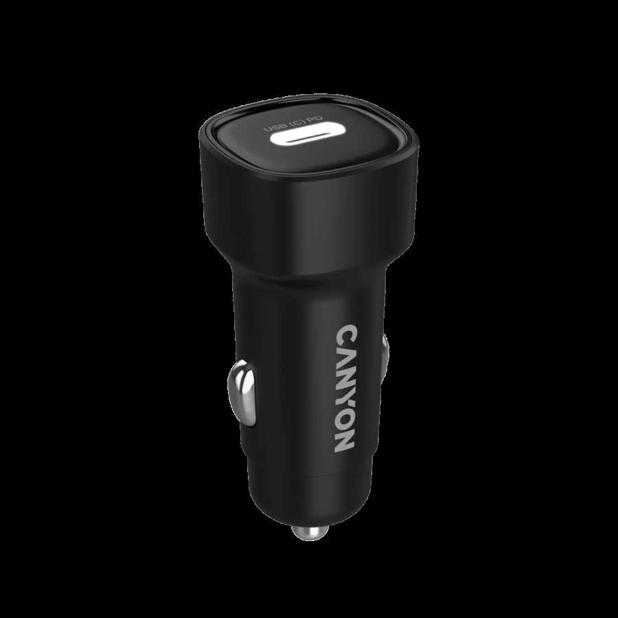 CANYON automobilio įkroviklis OnDrive 30 PD 30W USB-C Juodas