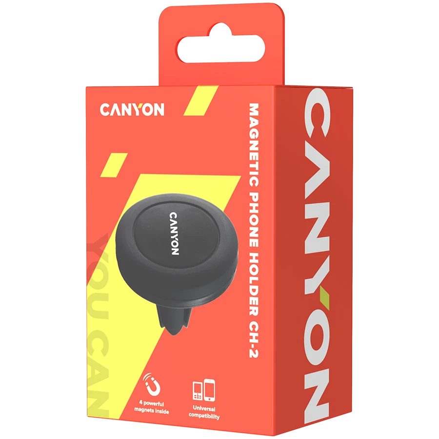 CANYON automobilinis laikiklis CH-2 Vent Magnetic Juodas