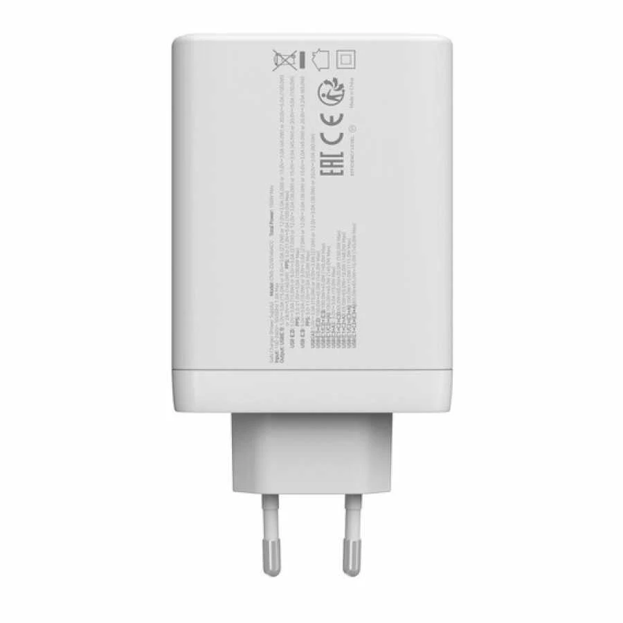 CANYON įkroviklis CU140ACC GaN 150W 3xPD 1xQC EU Baltas