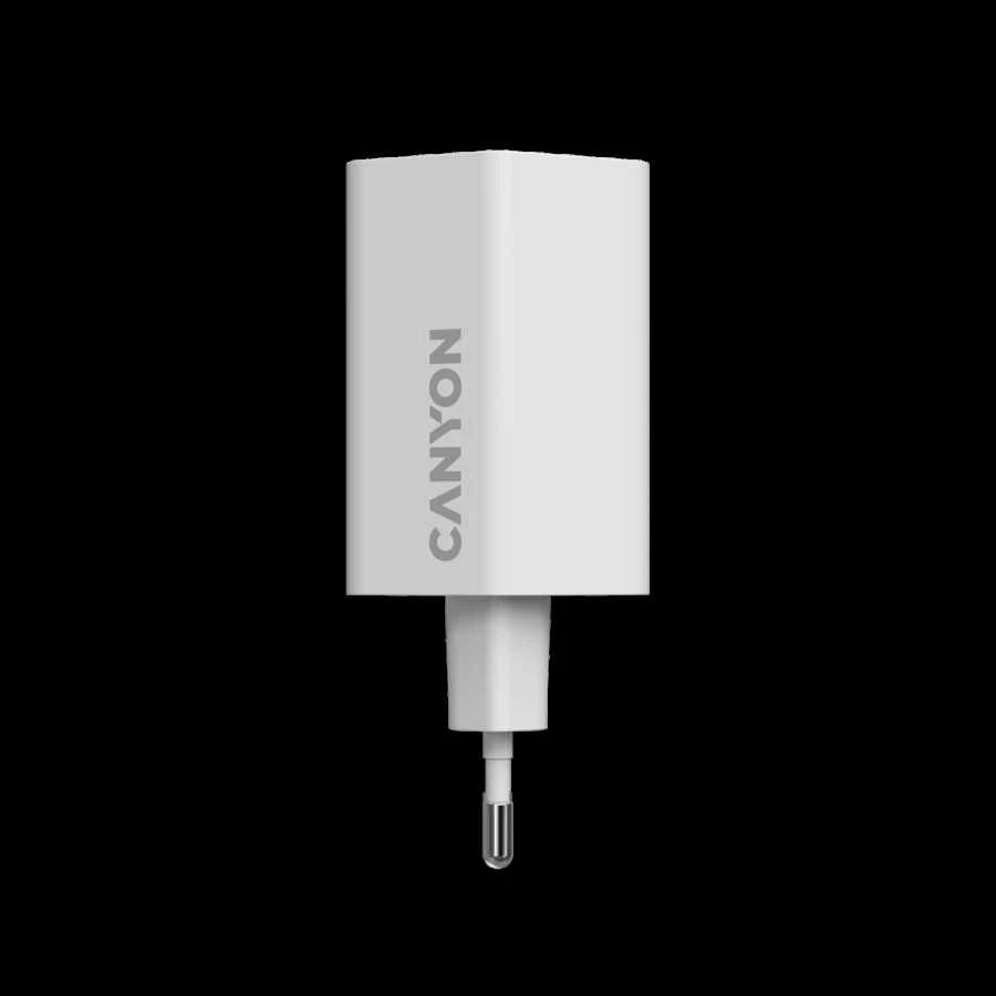 CANYON įkroviklis HEXAGON 65 GaN 65W 2xPD 1xQC EU Baltas