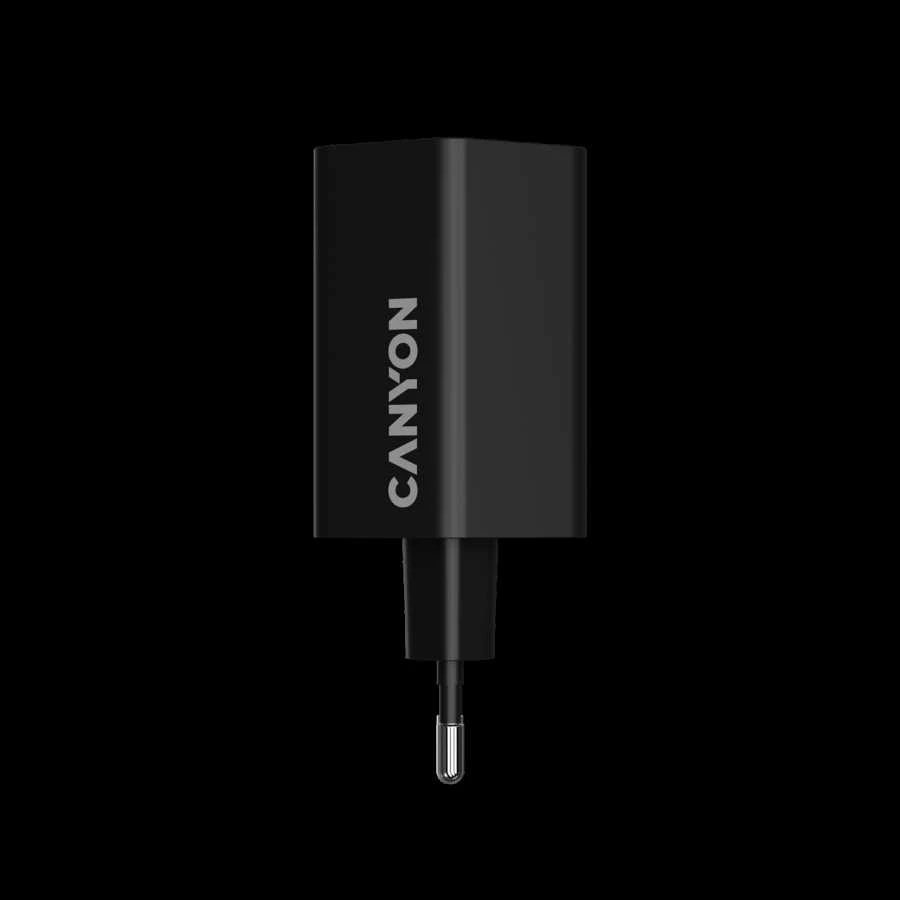 CANYON įkroviklis HEXAGON 65 GaN 65W 2xPD 1xQC EU Juodas