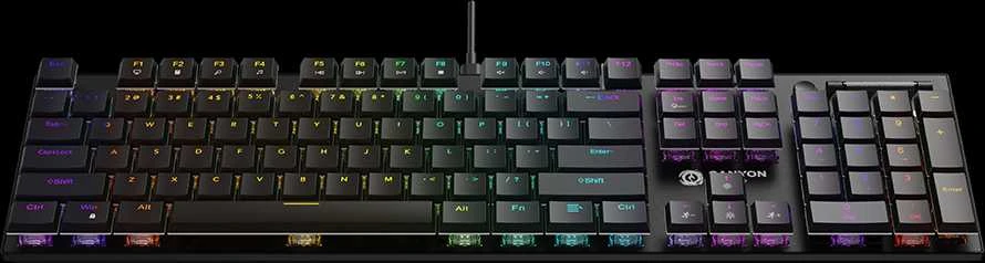 CANYON klaviatūra Cometstrike GK-55 EN/RU su laidu
