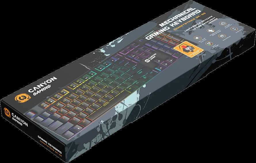 CANYON klaviatūra Cometstrike GK-55 EN/RU su laidu