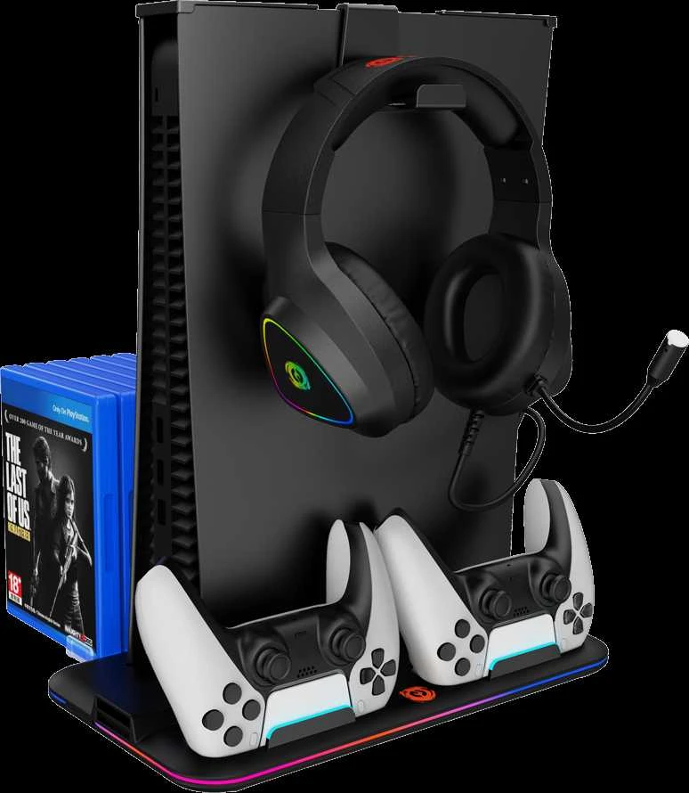 CANYON šaldymo stovas CS-5 RGB PS5 Charge Juodas