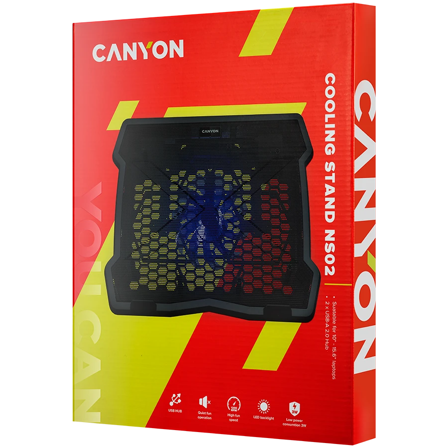 Canyon Aušinimo stovas nešiojamiesiems kompiuteriams iki 15,6'' NS-02, NS02 (CNE-HNS02)