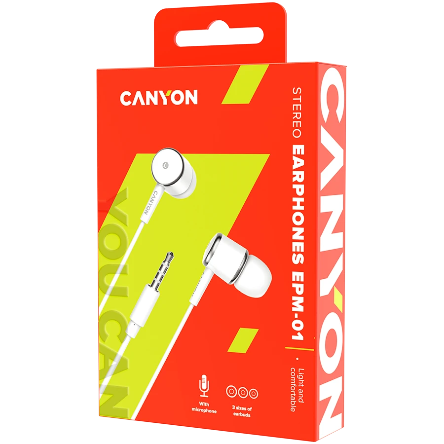 Ausinės Canyon EPM-01, Baltos spalvos