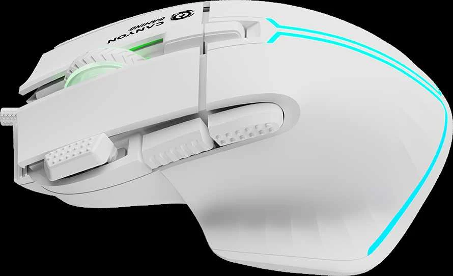 CANYON pelė Fortnax GM-636 RGB 9buttons su laidu Baltas