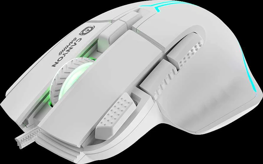 CANYON pelė Fortnax GM-636 RGB 9buttons su laidu Baltas