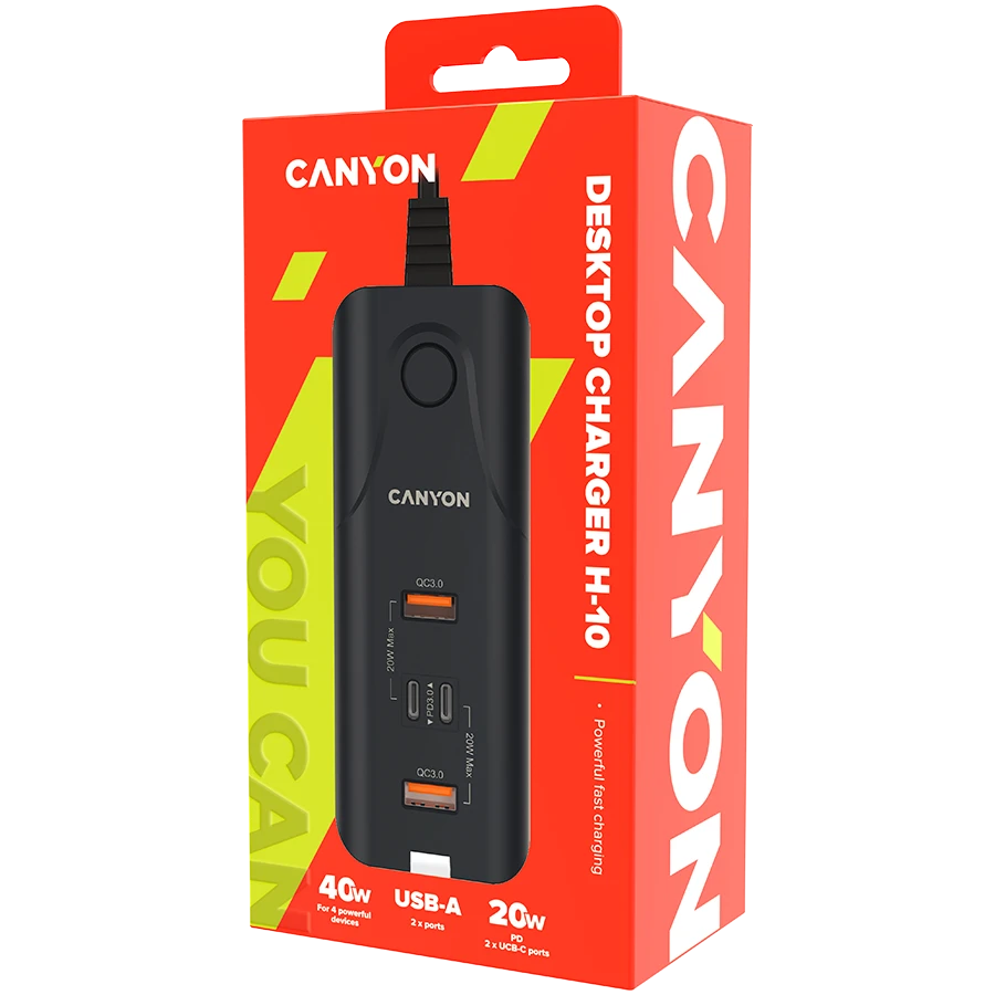 Canyon H-10 įkroviklis originalioje pakuotėje