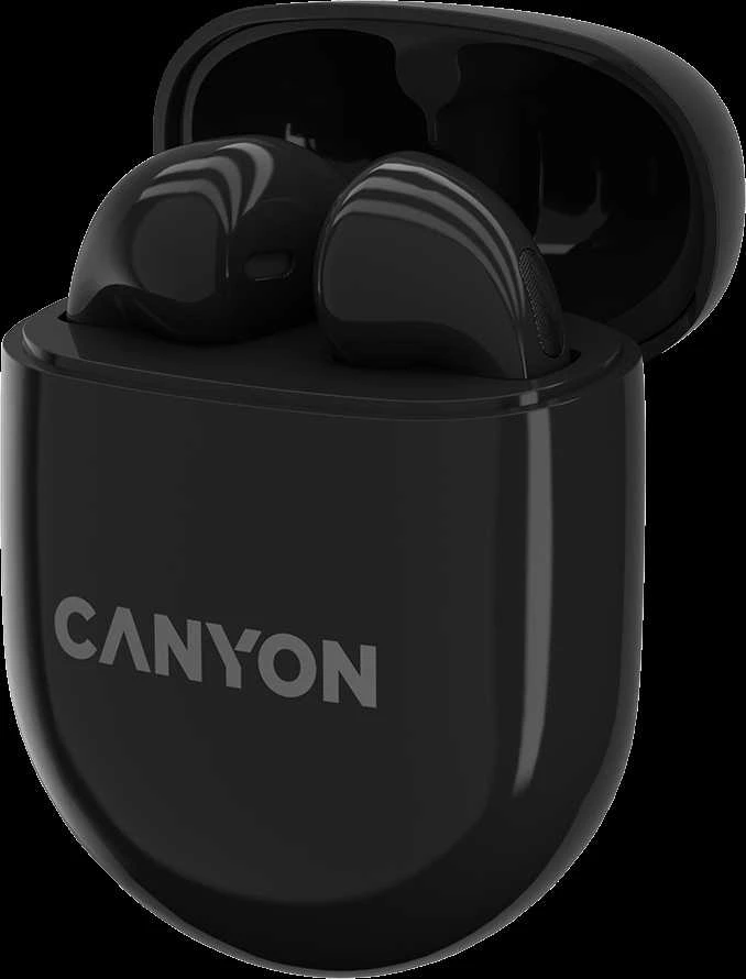 Belaidės žaidimų ausinės Canyon TWS-6, Juodos spalvos