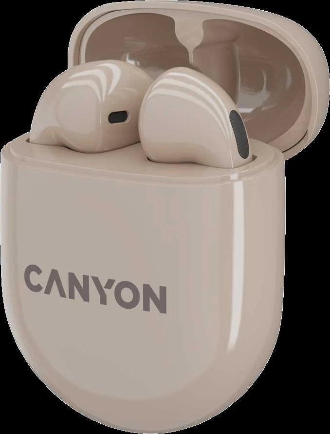Belaidės žaidimų ausinės Canyon TWS-6, Gelsvos spalvos