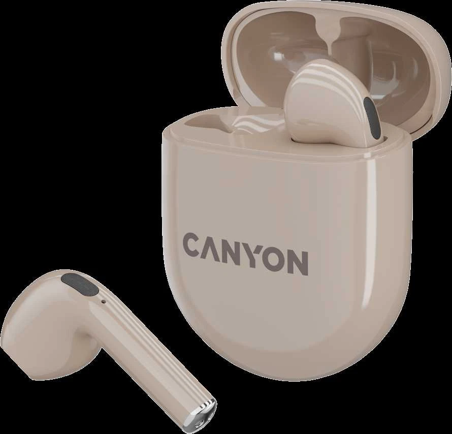 Belaidės žaidimų ausinės Canyon TWS-6, Gelsvos spalvos