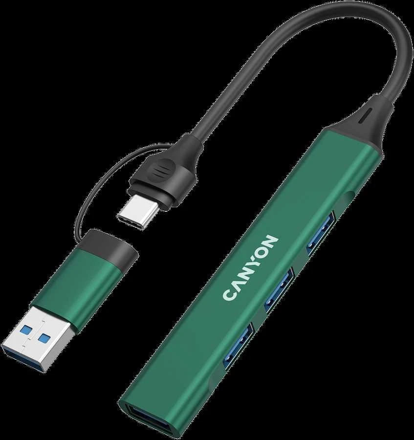 Canyon DS-02 4in1 šakotuvas su USB-A ir USB-C jungtimis