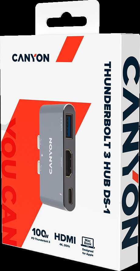 Canyon Thunderbolt 3 docking station 3-in-1 DS-1