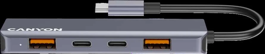 CANYON hub DS-18 5in1 USB-C Pilkas