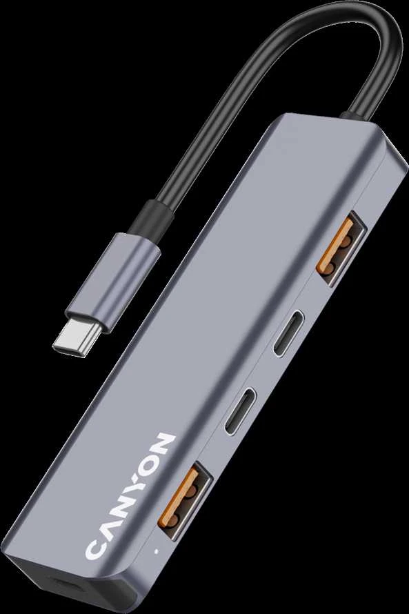 CANYON hub DS-18 5in1 USB-C Pilkas