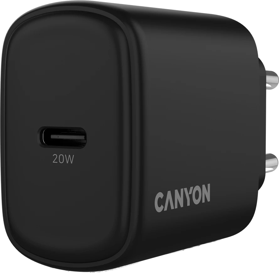 CANYON įkroviklis OnCharge 200 20W 1xPD EU Juodas