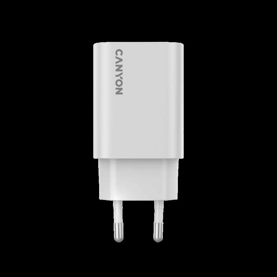 CANYON įkroviklis OnCharge 30CL, maksimali galia 30W, 1xPD, ES, baltas