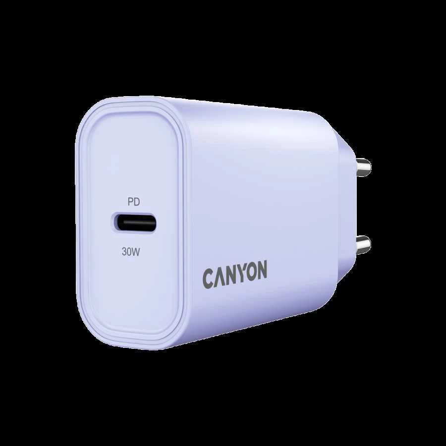 Violetinis Canyon 30W USB-C įkroviklis