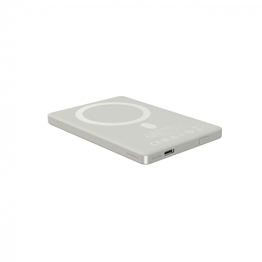 CANYON magnetic power bank OnPower 500 PD20W 5000mAh Aliuminio Star Pilkas