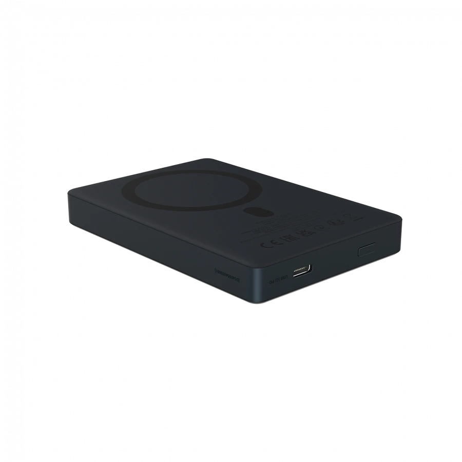 CANYON magnetic power bank OnPower 511 PD20W 10000mAh Aliuminio Interstellar Juodas