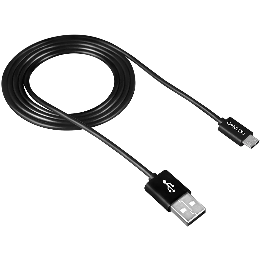 CANYON laidas UM-1 MicroUSB 5W 1m Juodas