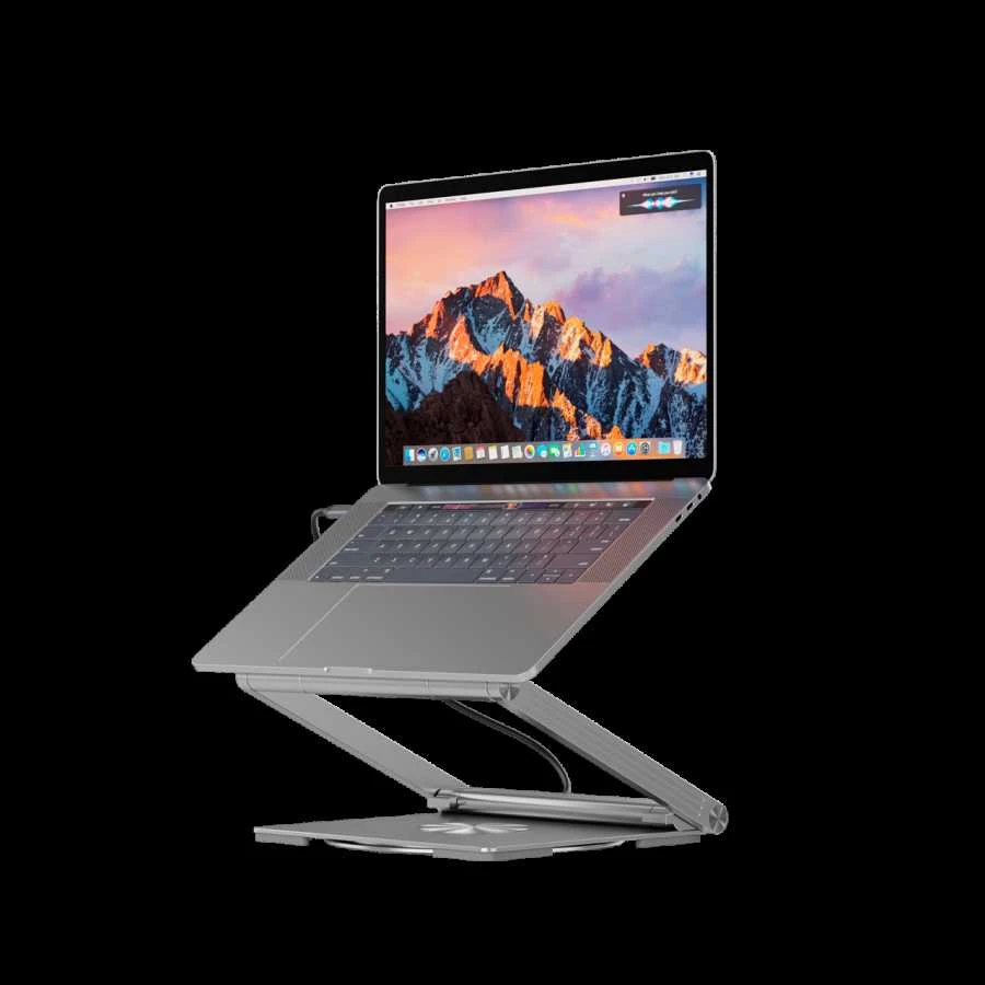 Canyon Nešiojamas kompiuterio stovas su šakotuvu, TYPE C F į HDMI2.0+2USB3.0+USBC3.0+RJ45+PD, TYEP C - C kabelis 1m baltas su Emark: HUSB332A, Medžiaga: Aliuminio korpusas+ABS+PS, Dydis: 245x240x27.2+/-0.3mm, Svoris: 1304g