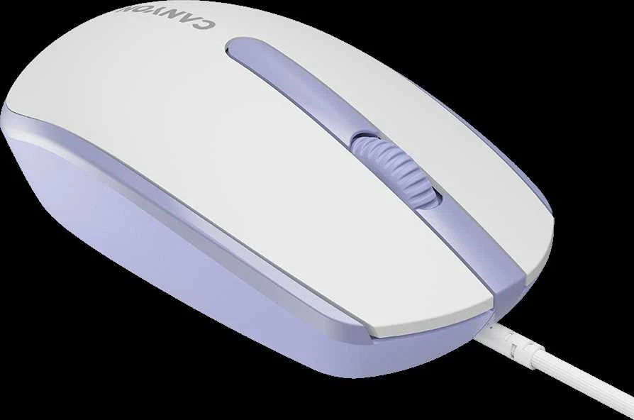 CANYON pelė M-10 su laidu Baltas Lavender