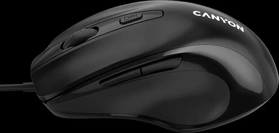 CANYON pelė M-6 su laidu Juodas