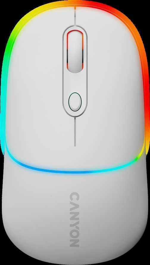 CANYON pelė MW-22 2in1 BT/ Wireless Snow Baltas