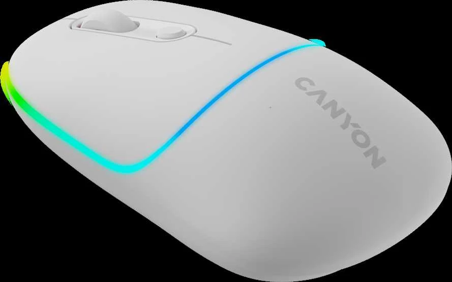CANYON pelė MW-22 2in1 BT/ Wireless Snow Baltas
