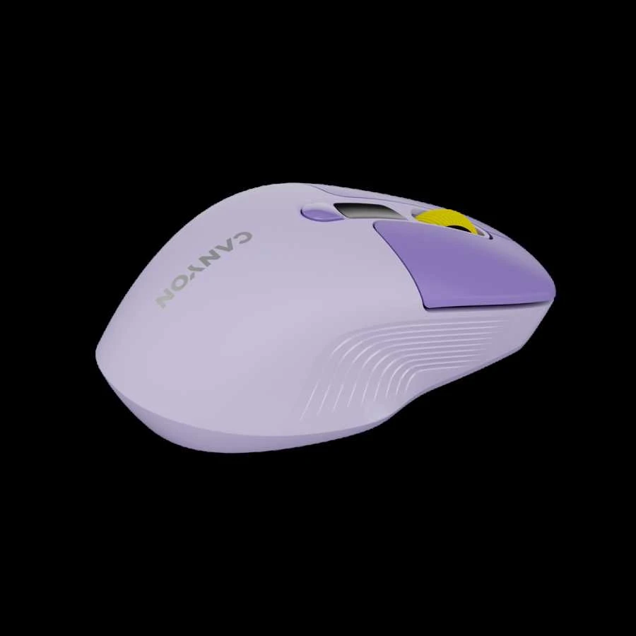 CANYON pelė MW-26 LCD tyli dvigubo režimo belaidė violetinė