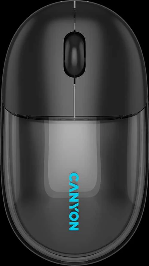 CANYON pelė OnClick 24 BT / belaidė permatoma / juoda